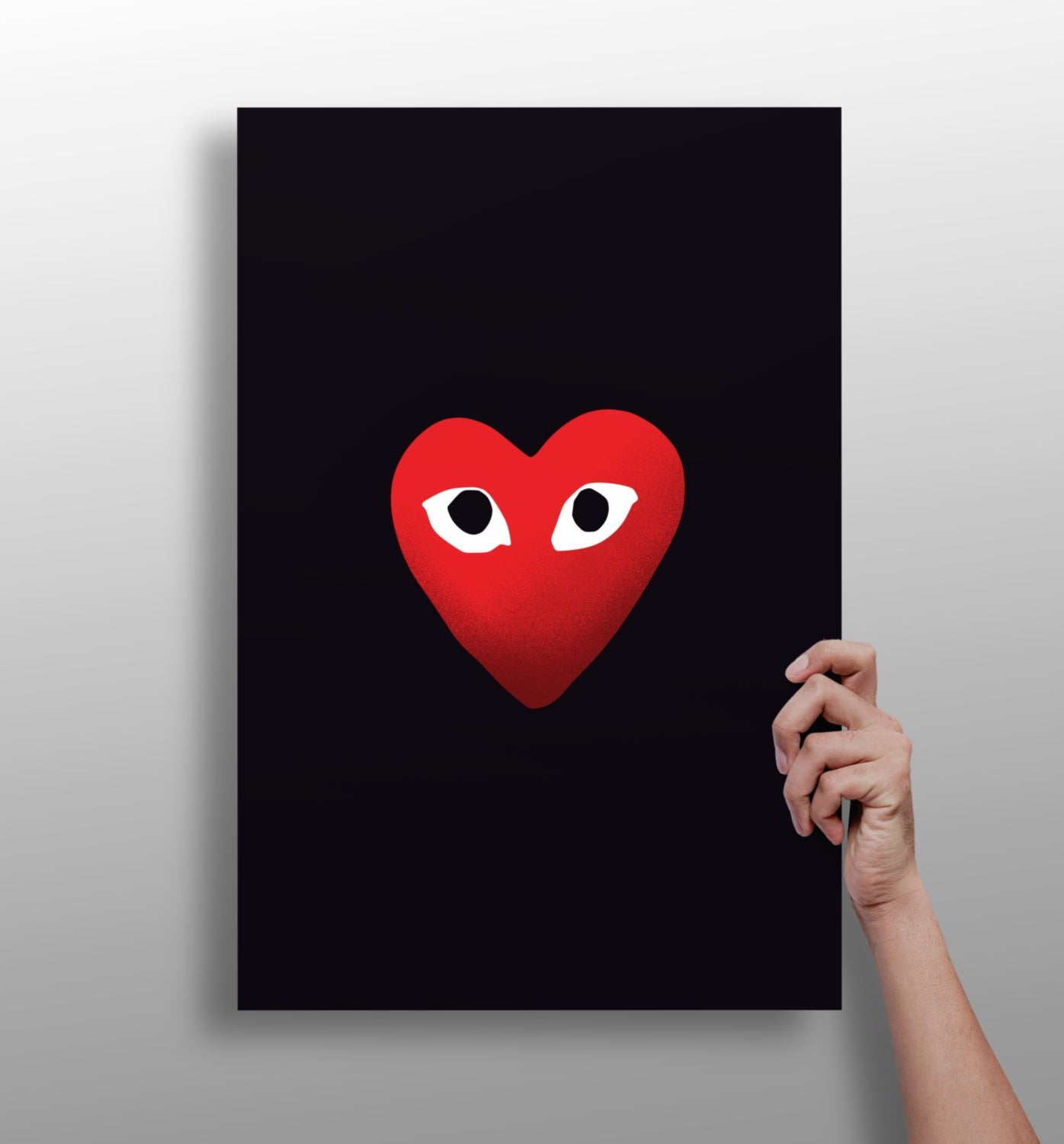 Heart metal wall art aluminum print