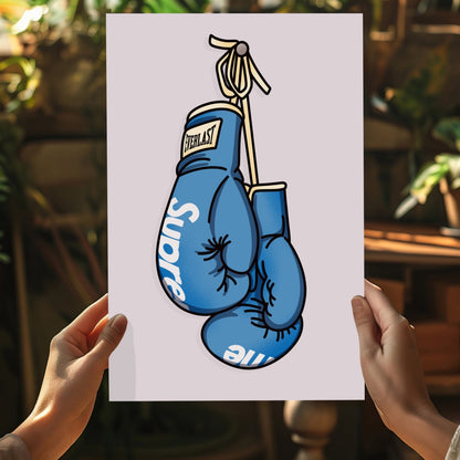 Boxing Gloves Aluminum Wall Art Print