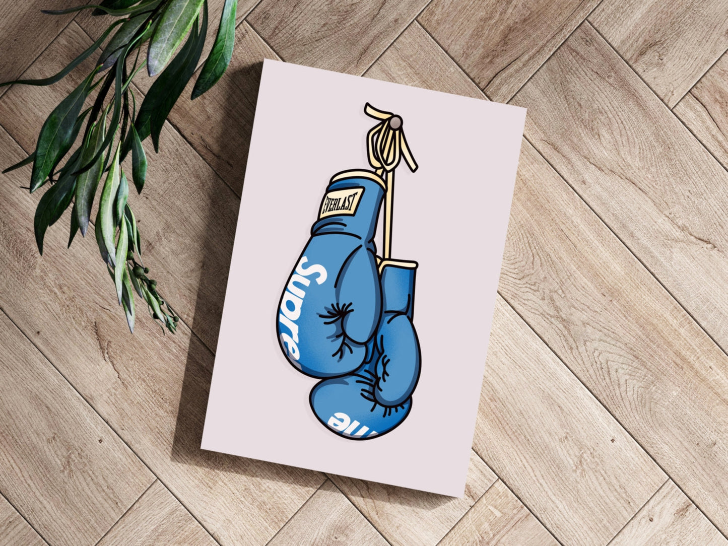 Boxing Gloves Aluminum Wall Art Print