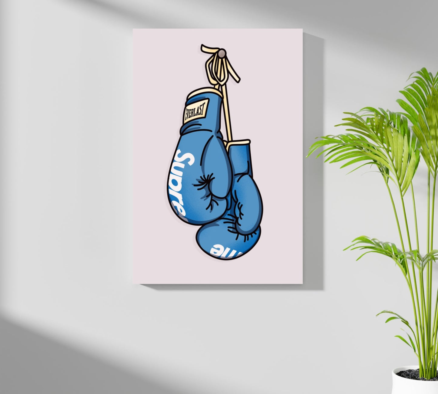 Boxing Gloves Aluminum Wall Art Print