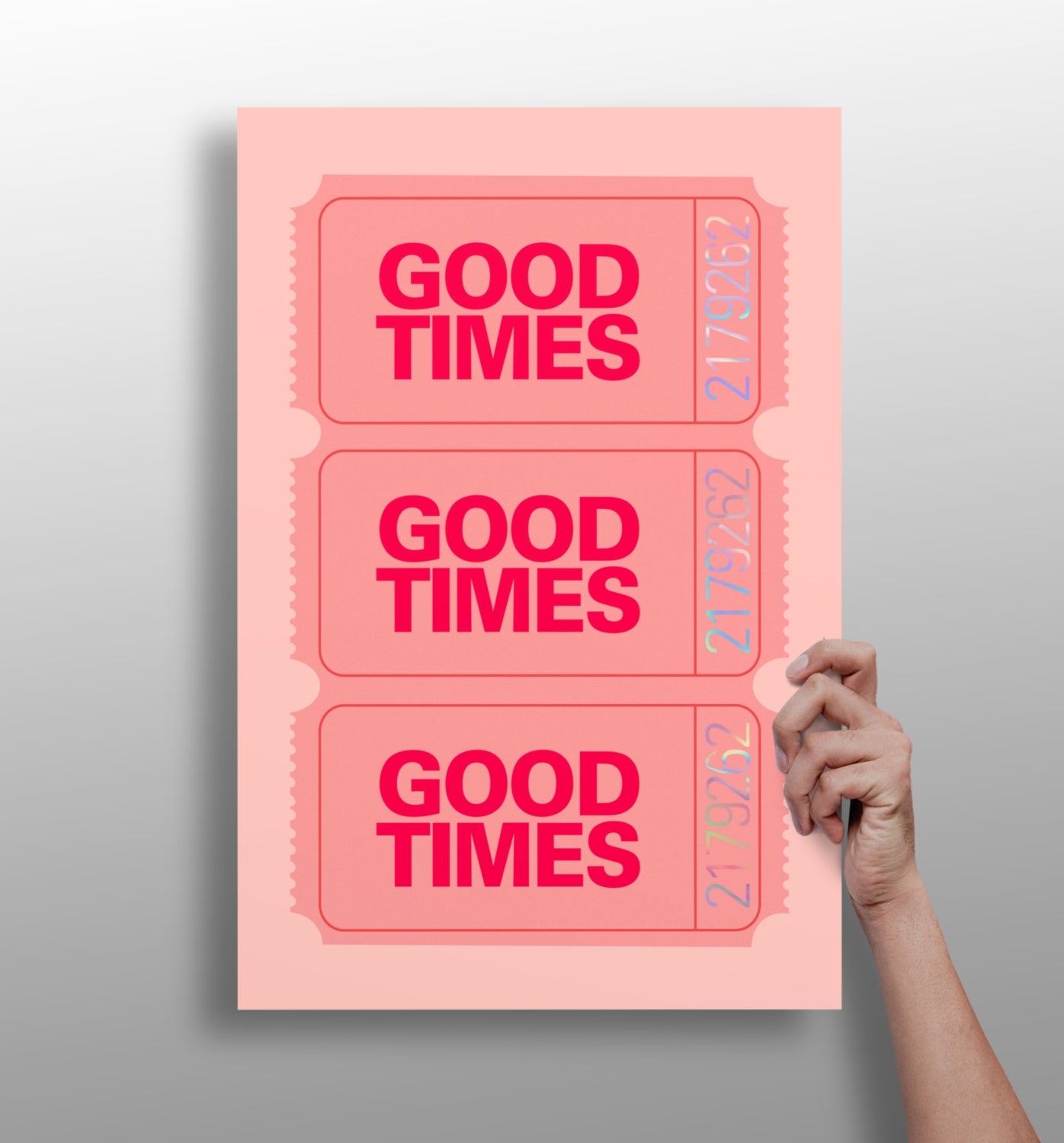 Good Times Retro metal wall art aluminum print