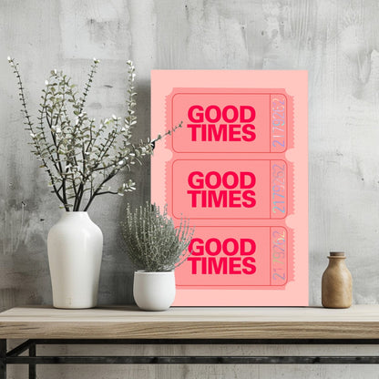 Good Times Retro Metal Wall Art
