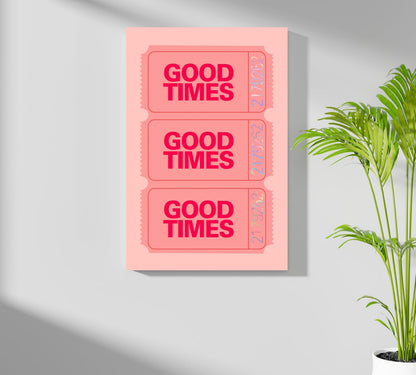 Good Times Retro Metal Wall Art