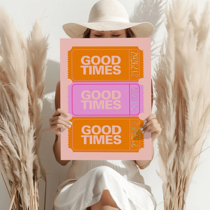 Good Times Retro Metal Wall Art