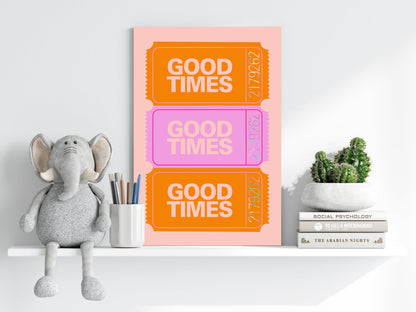 Good Times Retro Metal Wall Art