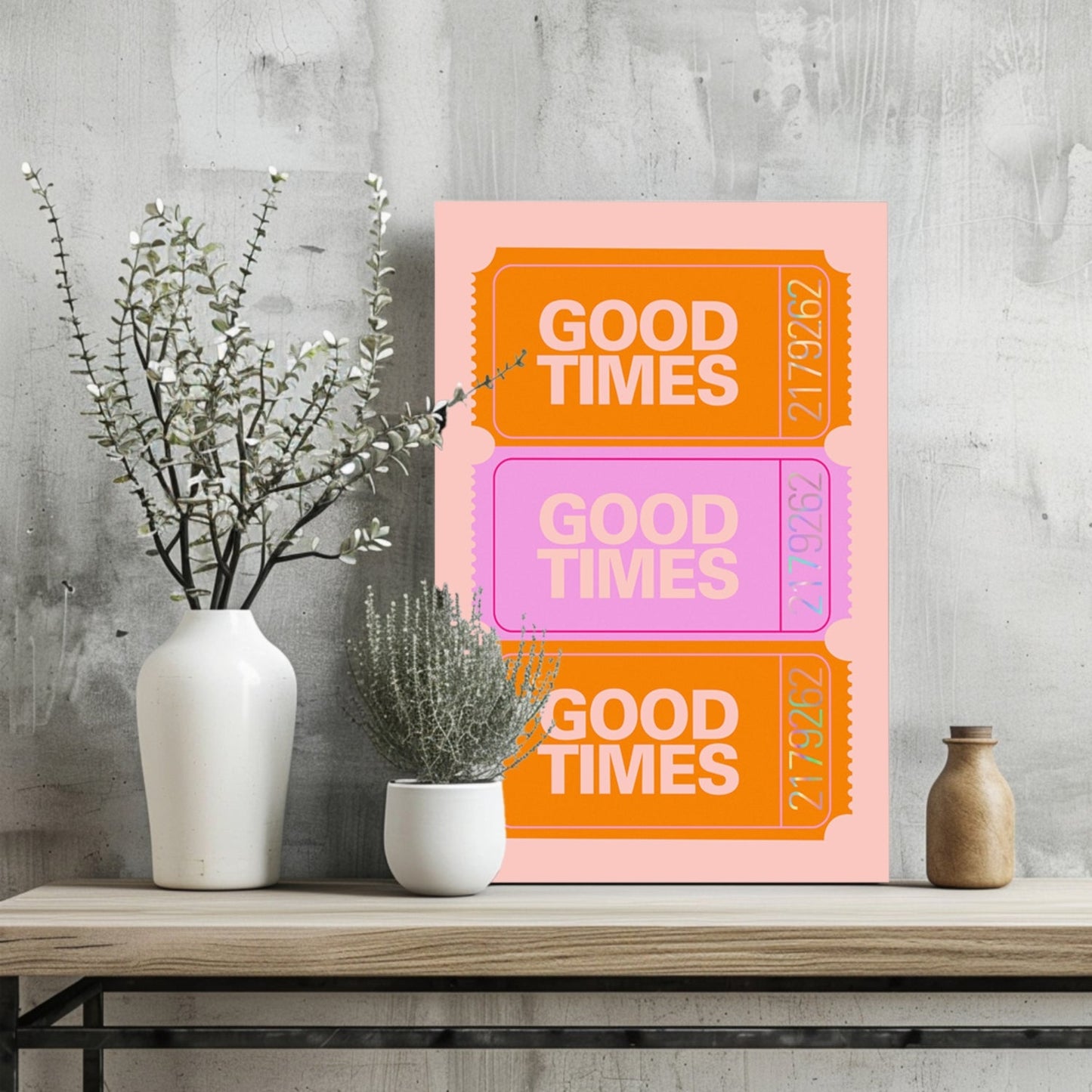 Good Times Retro Metal Wall Art