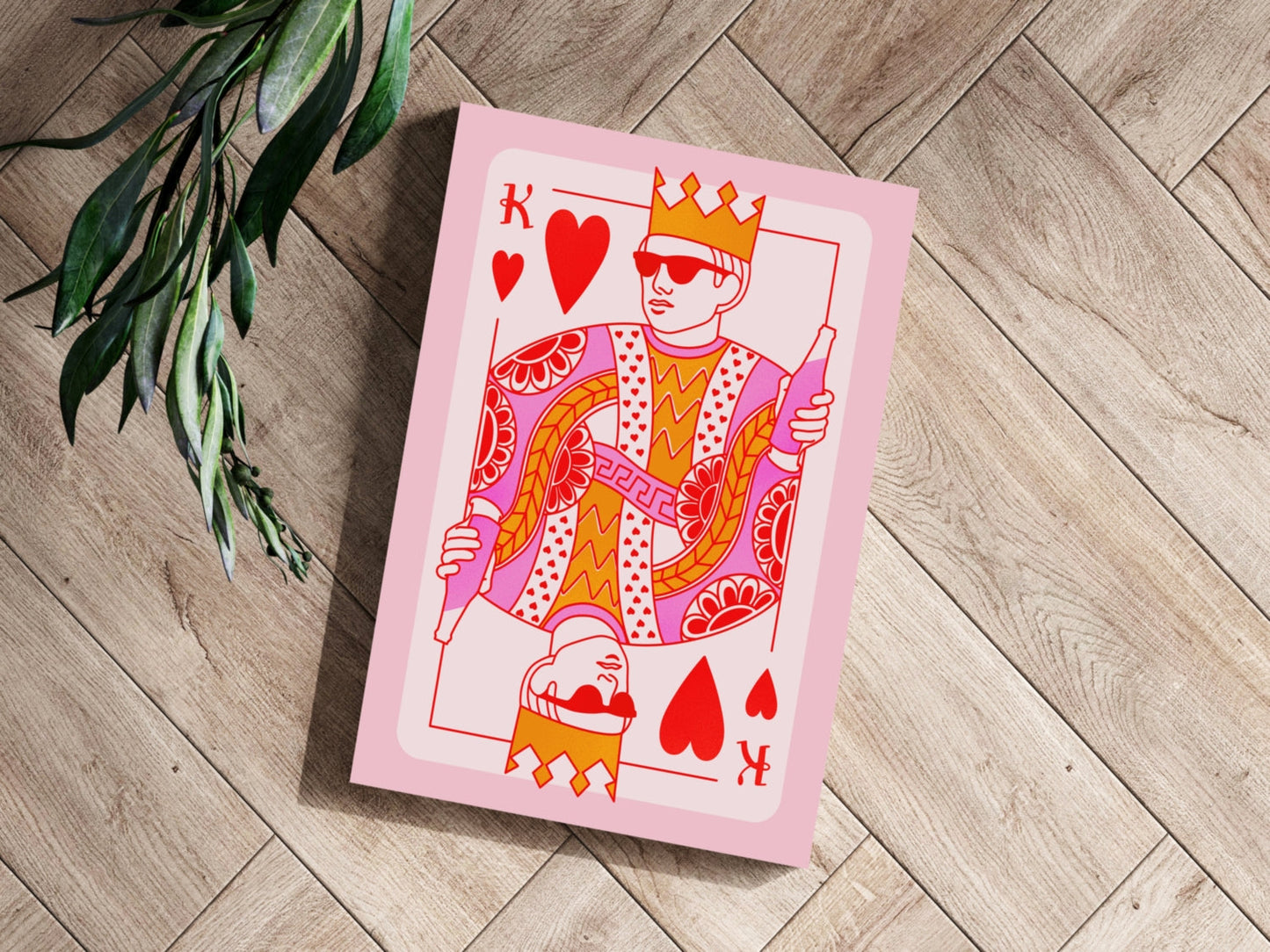 Heart King Metal Wall Art