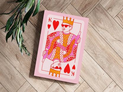Heart King Metal Wall Art