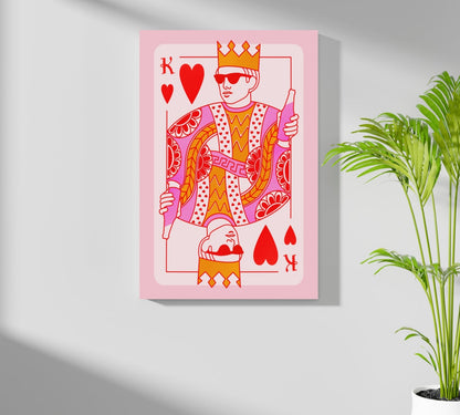 Heart King Metal Wall Art