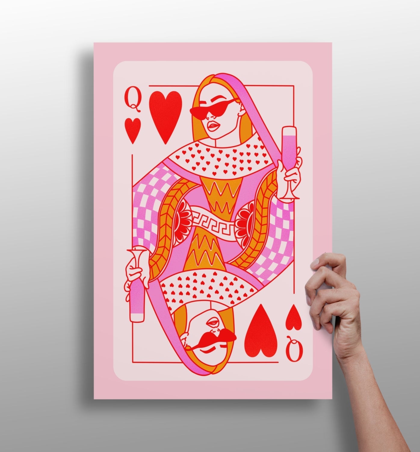 Queen metal wall art aluminum print