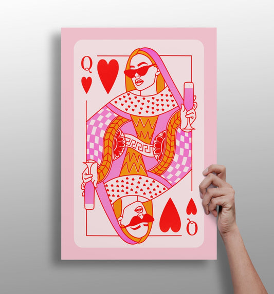 Queen metal wall art aluminum print