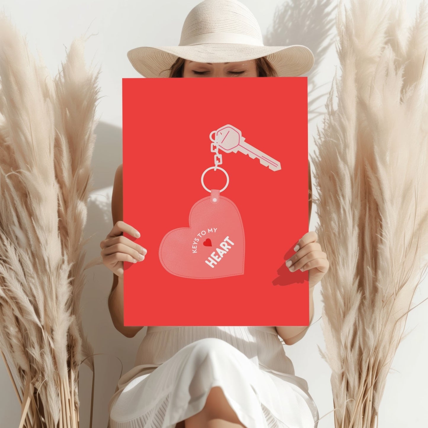 Key to Heart Metal Wall Art