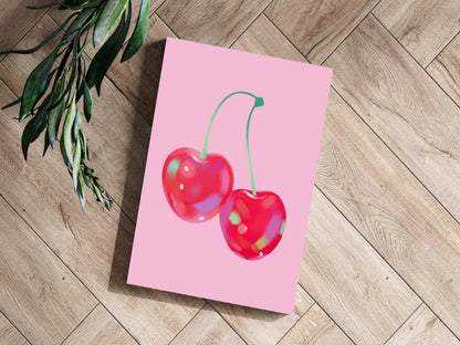 Cherry Metal Wall Art