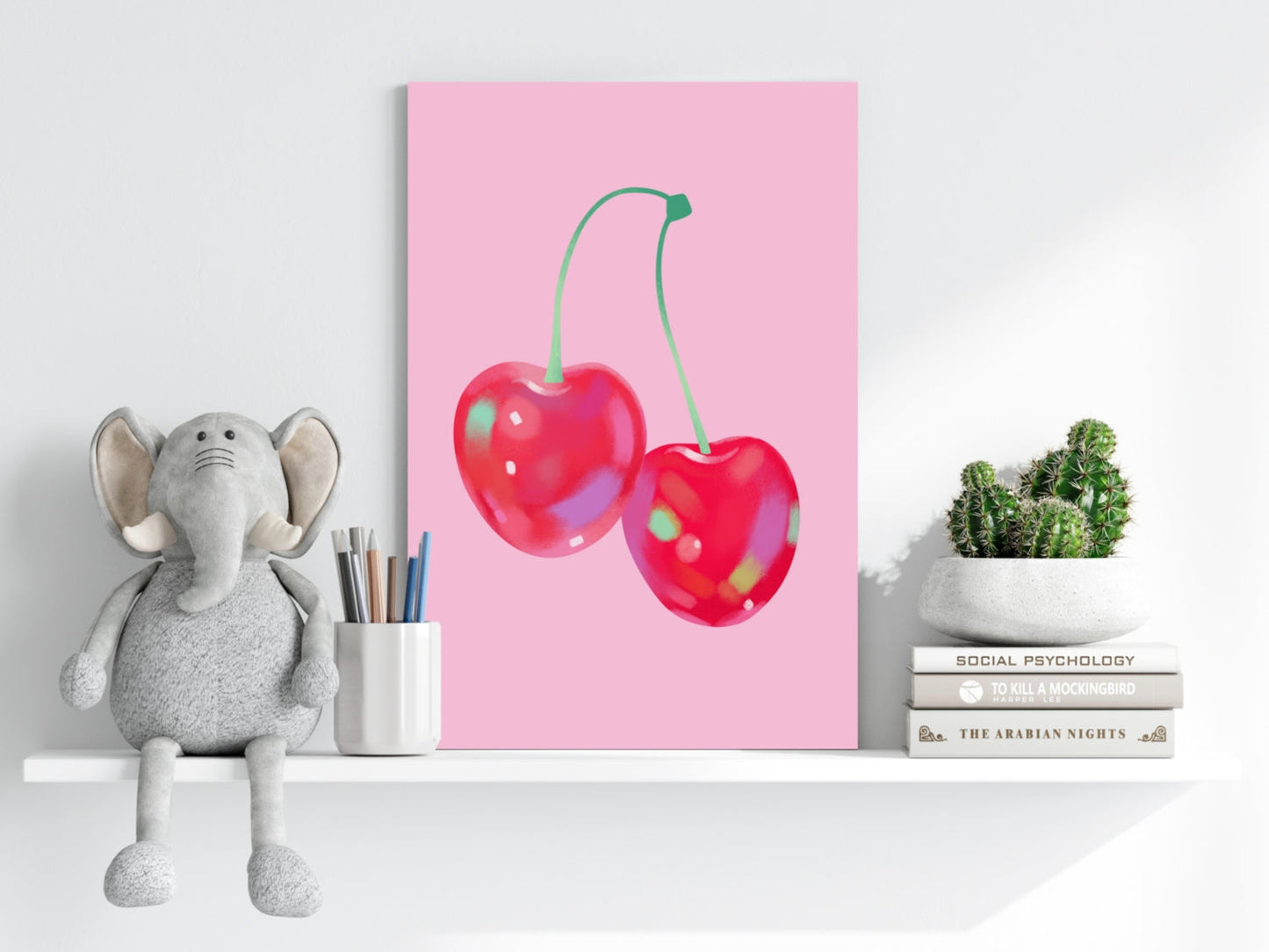 Cherry Metal Wall Art