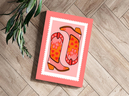 Cowboy Boots Metal Wall Art
