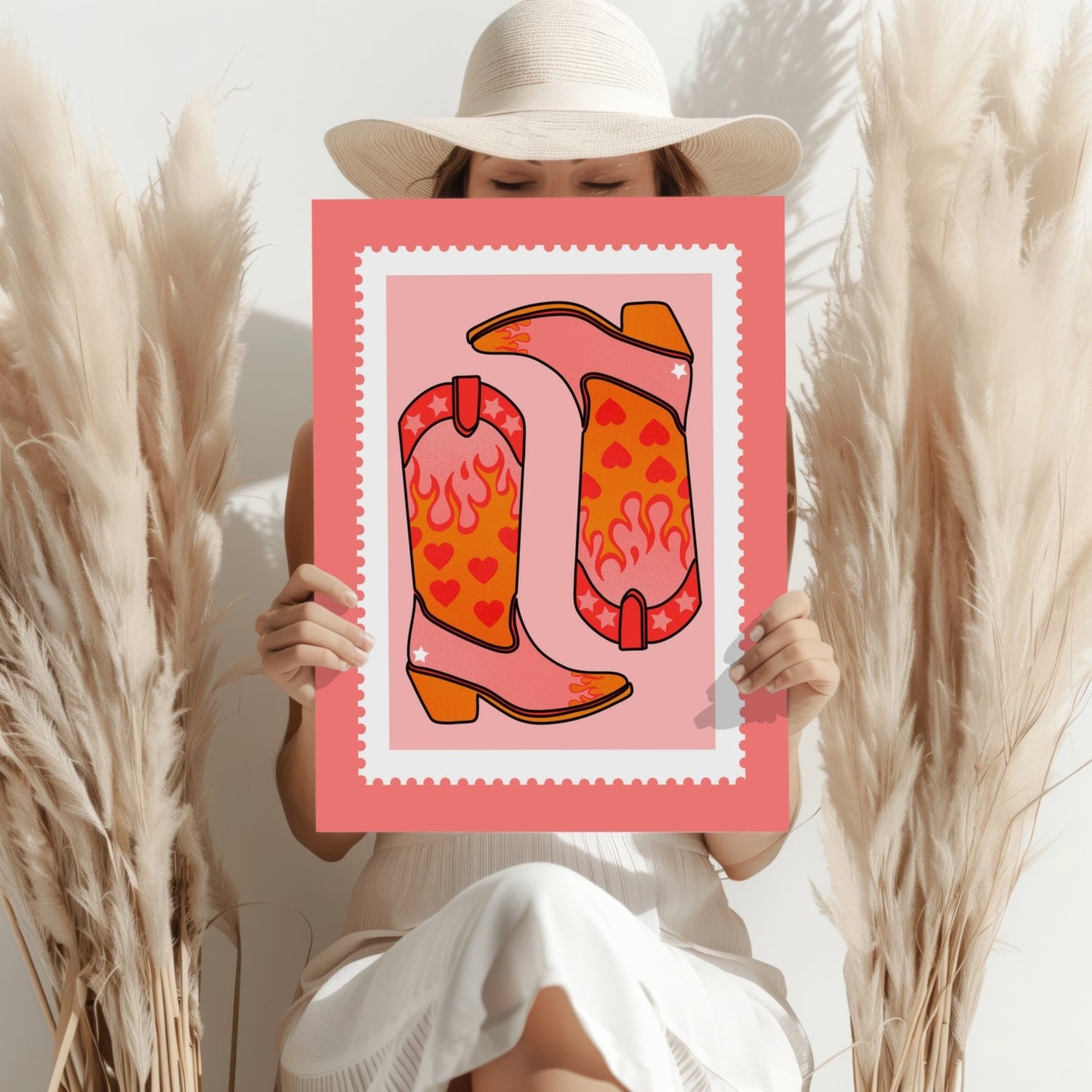 Cowboy Boots Metal Wall Art