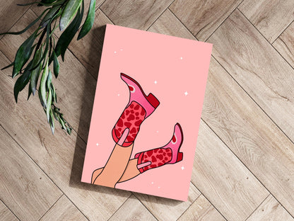 Lady Boots Metal Wall Art