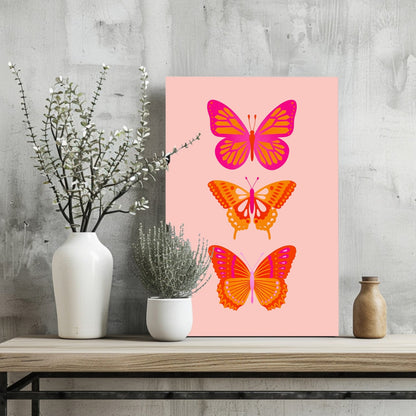 Butterflies Metal Wall Art
