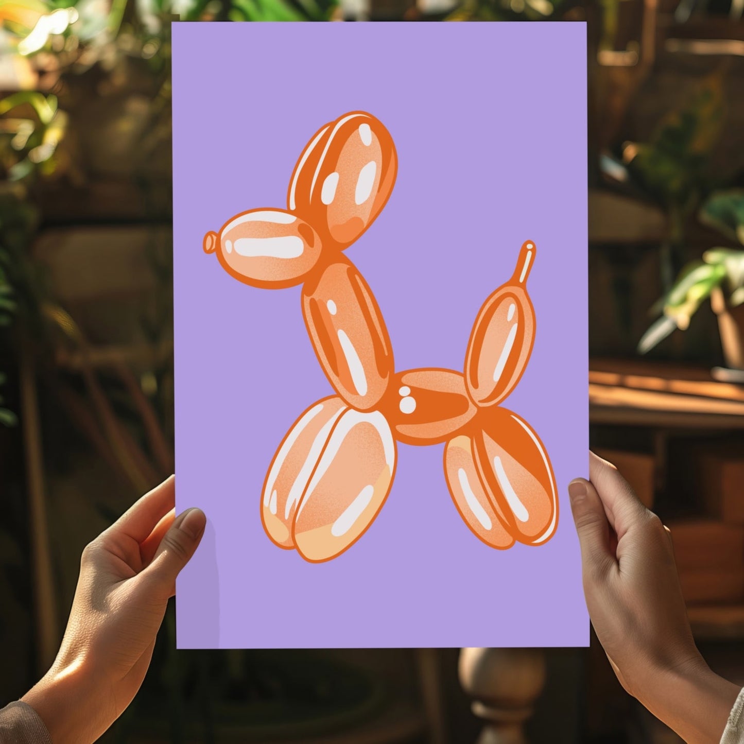Balloon Dog Aluminum Print Wall Art