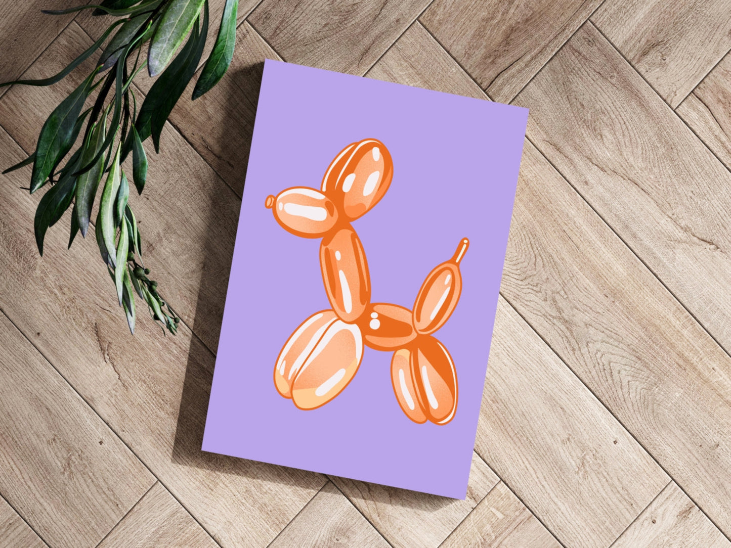 Balloon Dog Aluminum Print Wall Art