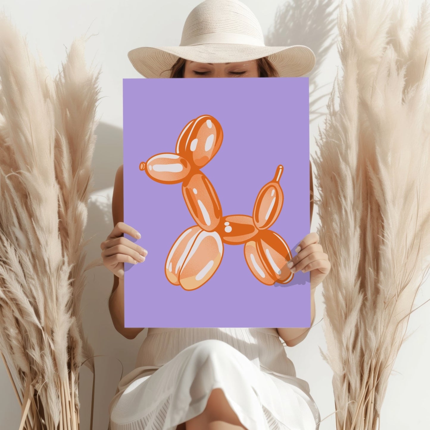 Balloon Dog Aluminum Print Wall Art