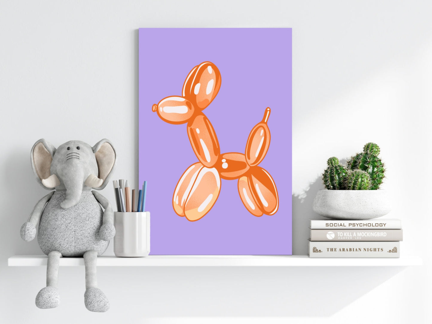 Balloon Dog Aluminum Print Wall Art