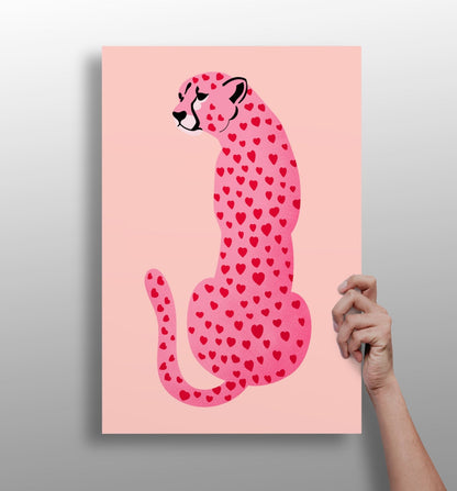 Cheetah metal wall art aluminum print