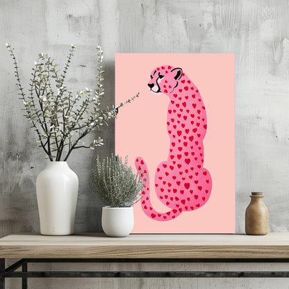 Cheetah Metal Wall Art