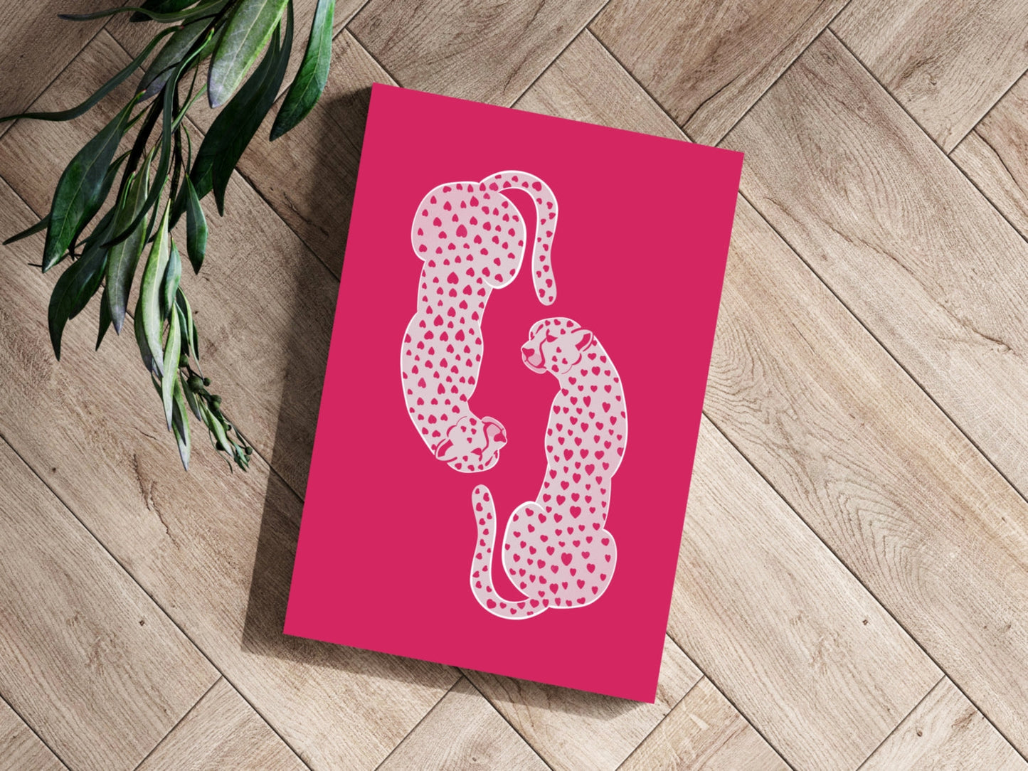 Cheetah Couple Metal Wall Art