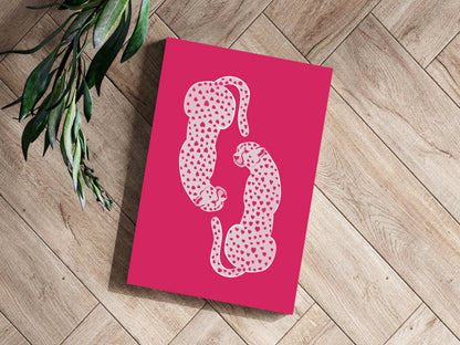 Cheetah Couple Metal Wall Art