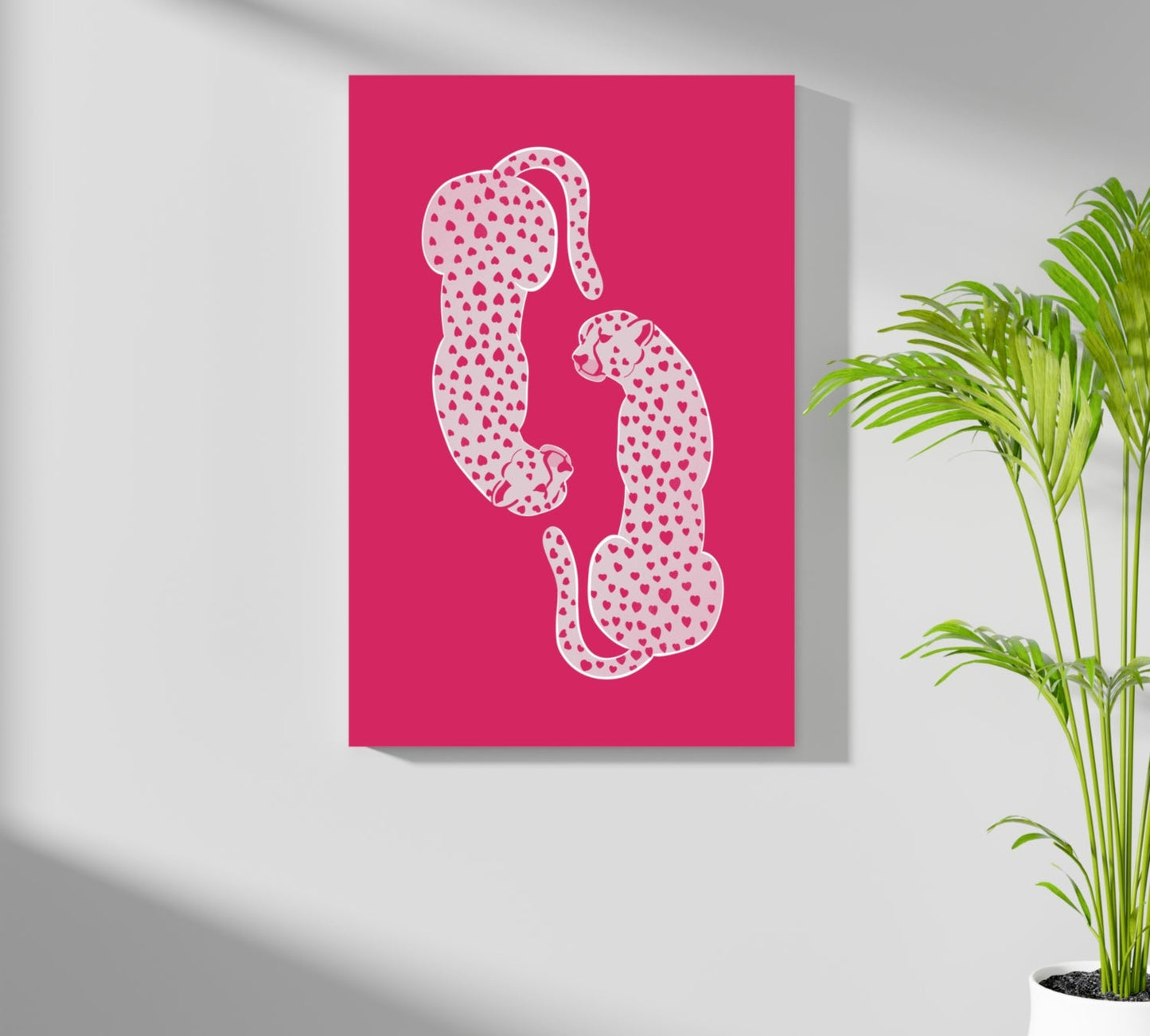 Cheetah Couple Metal Wall Art