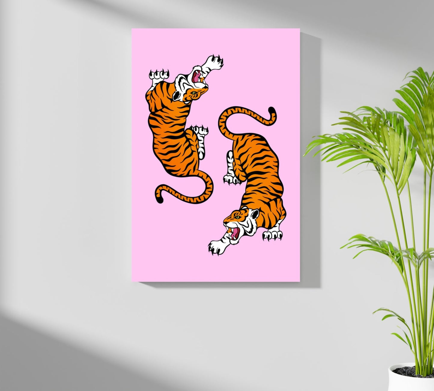 Tiger Couple Metal Wall Art
