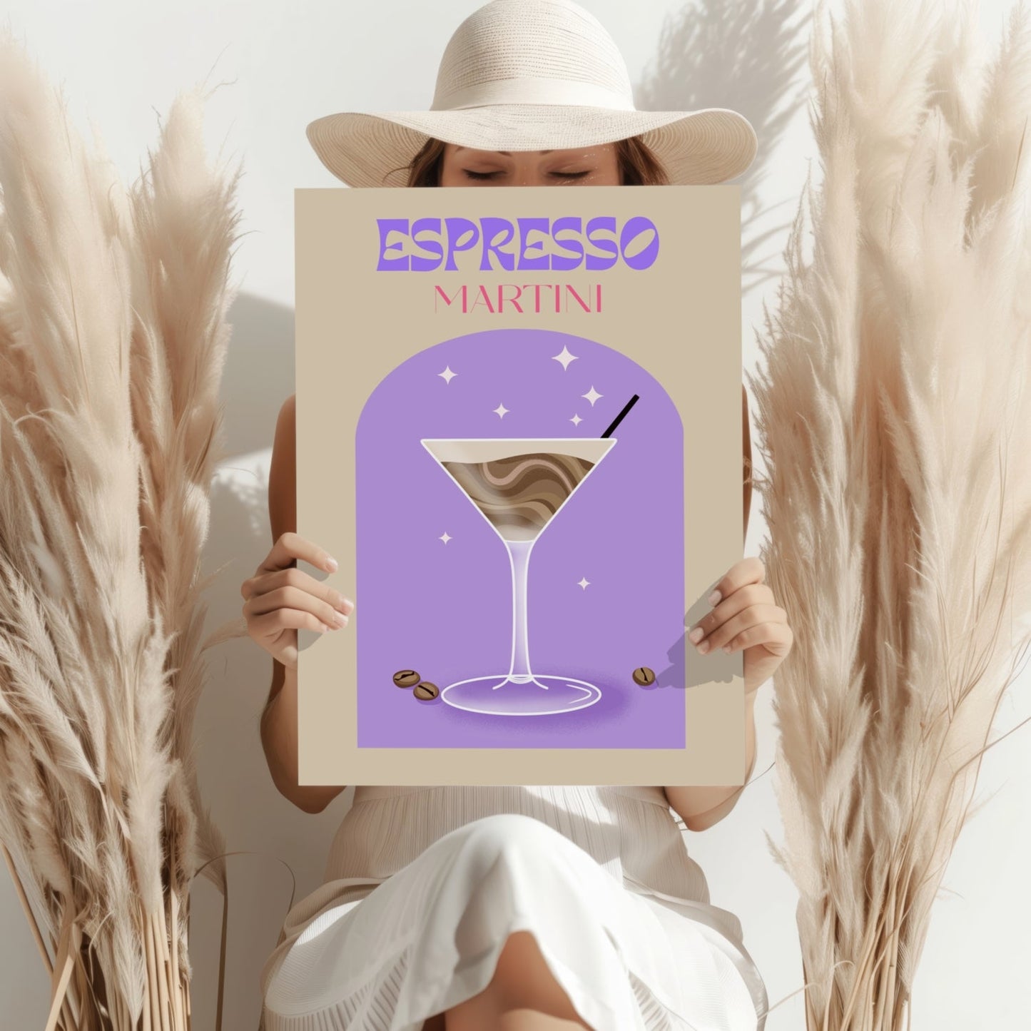 Espresso Martini Metal Wall Art