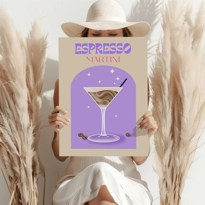 Espresso Martini Metal Wall Art