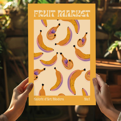 Modern Bananas Metal Wall Art