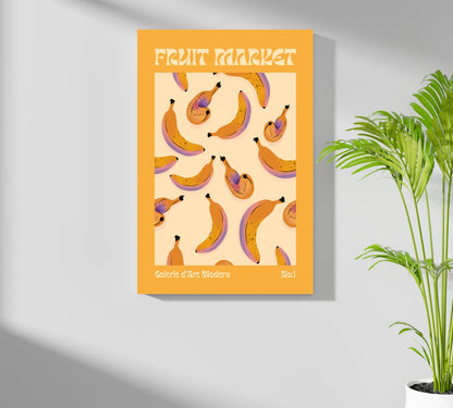 Modern Bananas Metal Wall Art