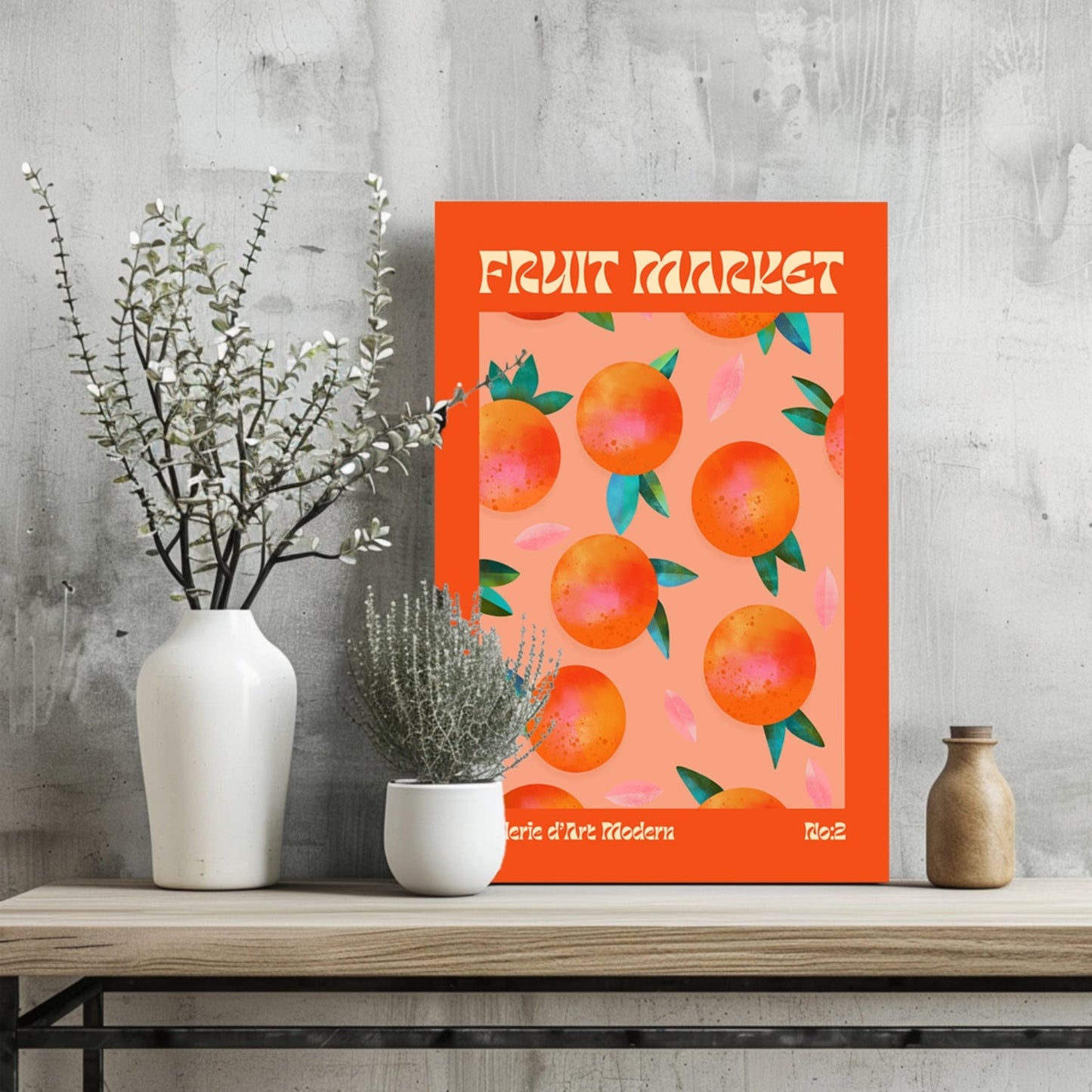 Oranges Metal Wall Art