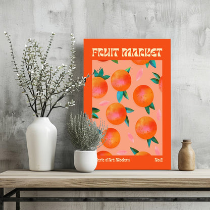Oranges Metal Wall Art