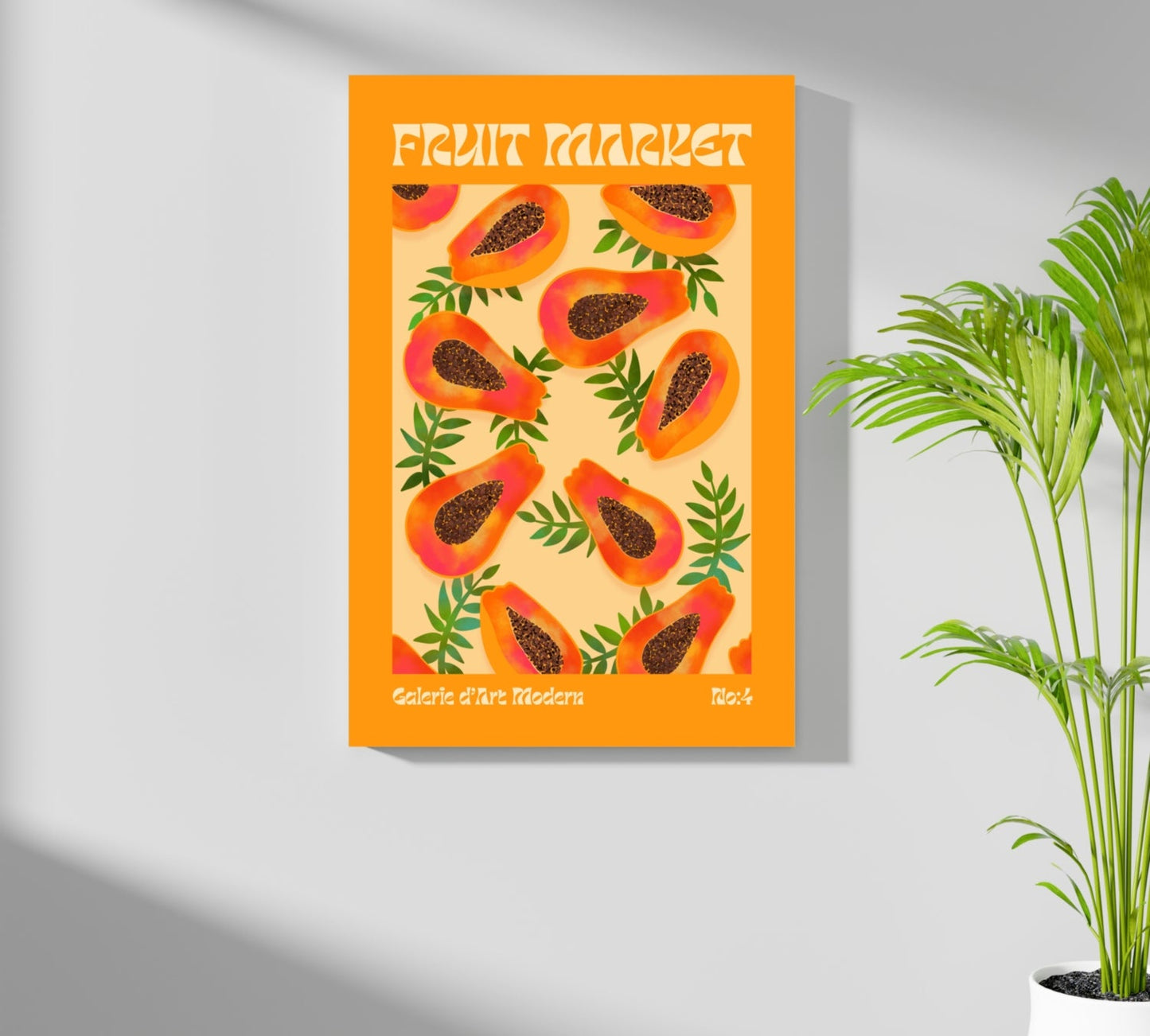Papayas Metal Wall Art