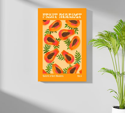 Papayas Metal Wall Art