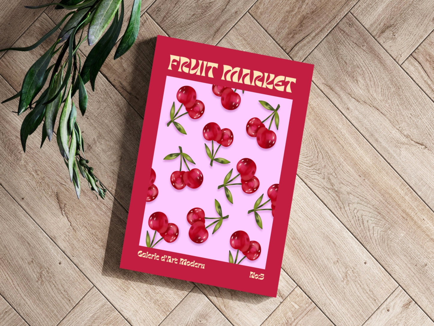 Cherry Metal Wall Art