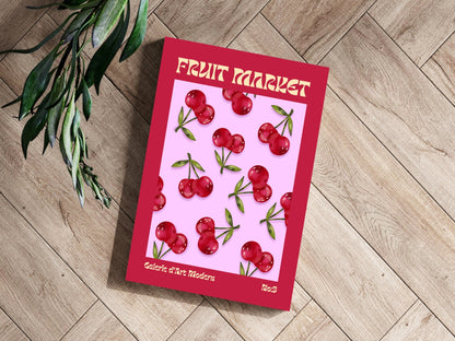Cherry Metal Wall Art