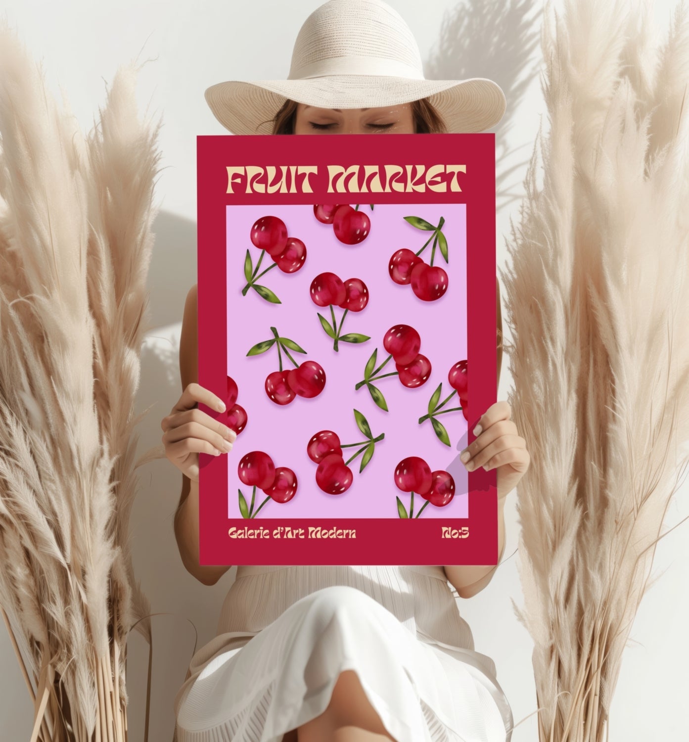 Cherry Metal Wall Art