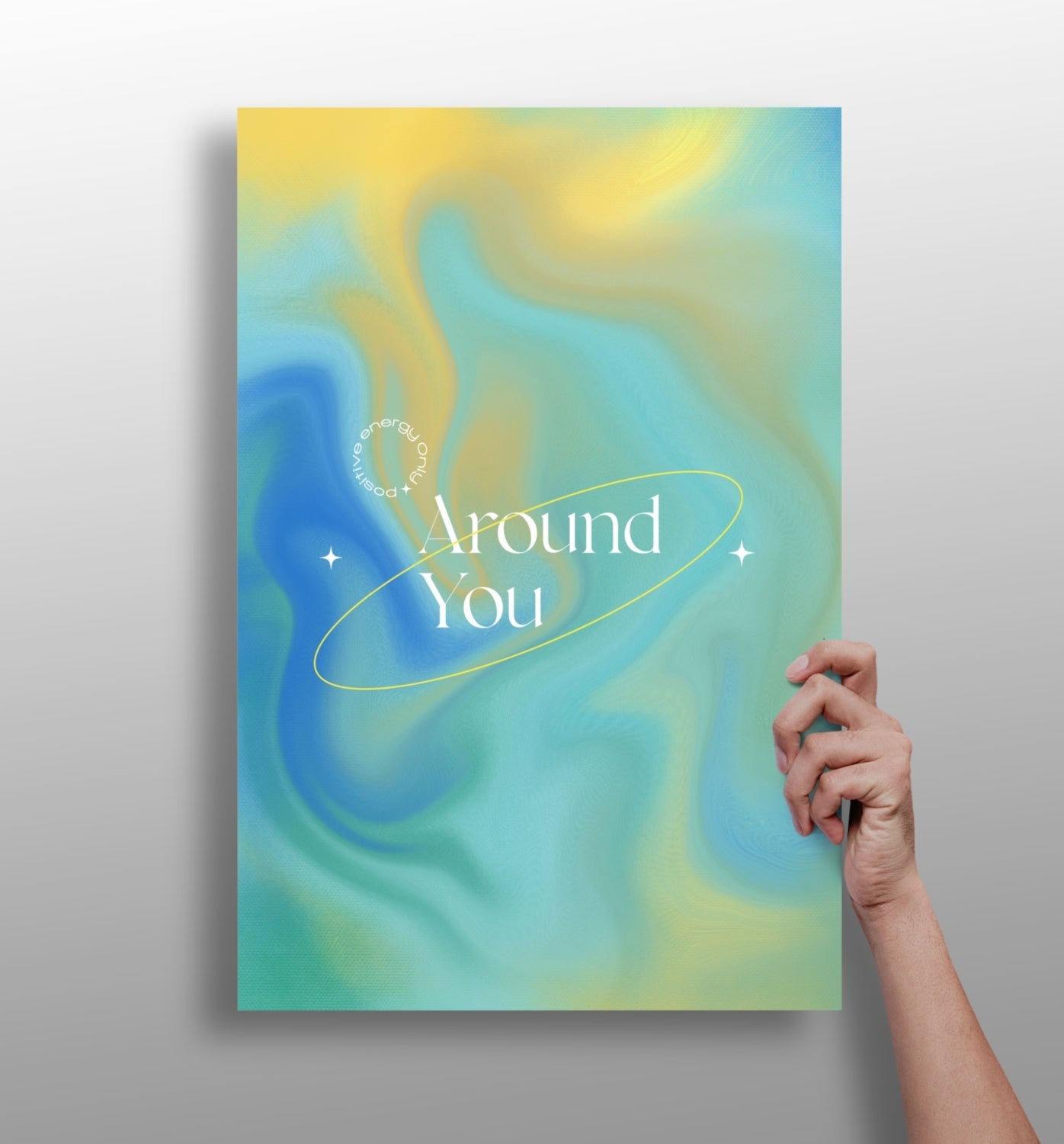 Around You metal wall art panel