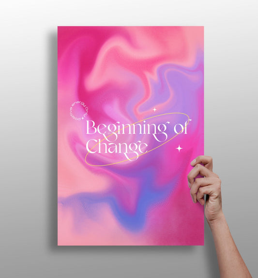Change typographic metal wall art