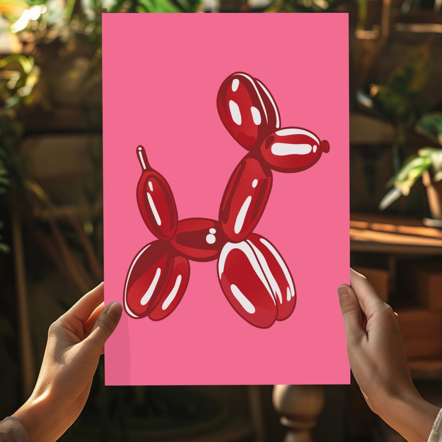 Balloon Dog Aluminum Print Wall Art