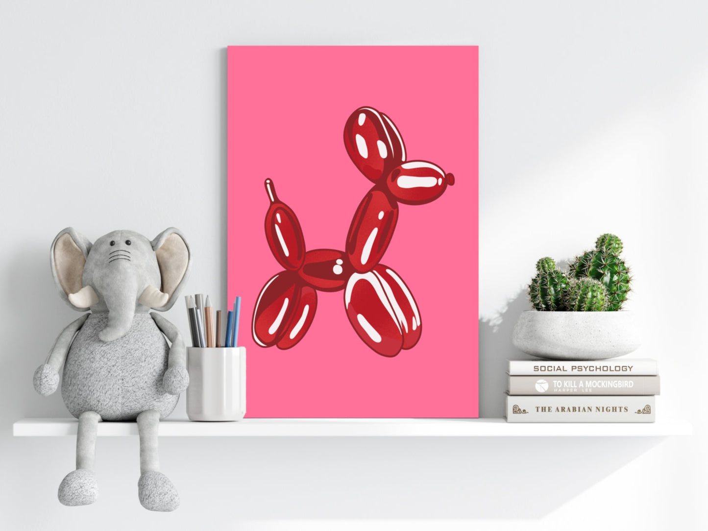 Balloon Dog Aluminum Print Wall Art