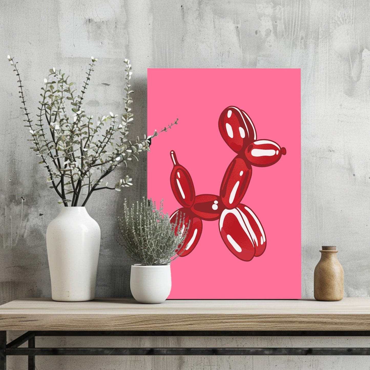 Balloon Dog Aluminum Print Wall Art