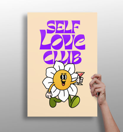 Self Love aluminum metal wall art print