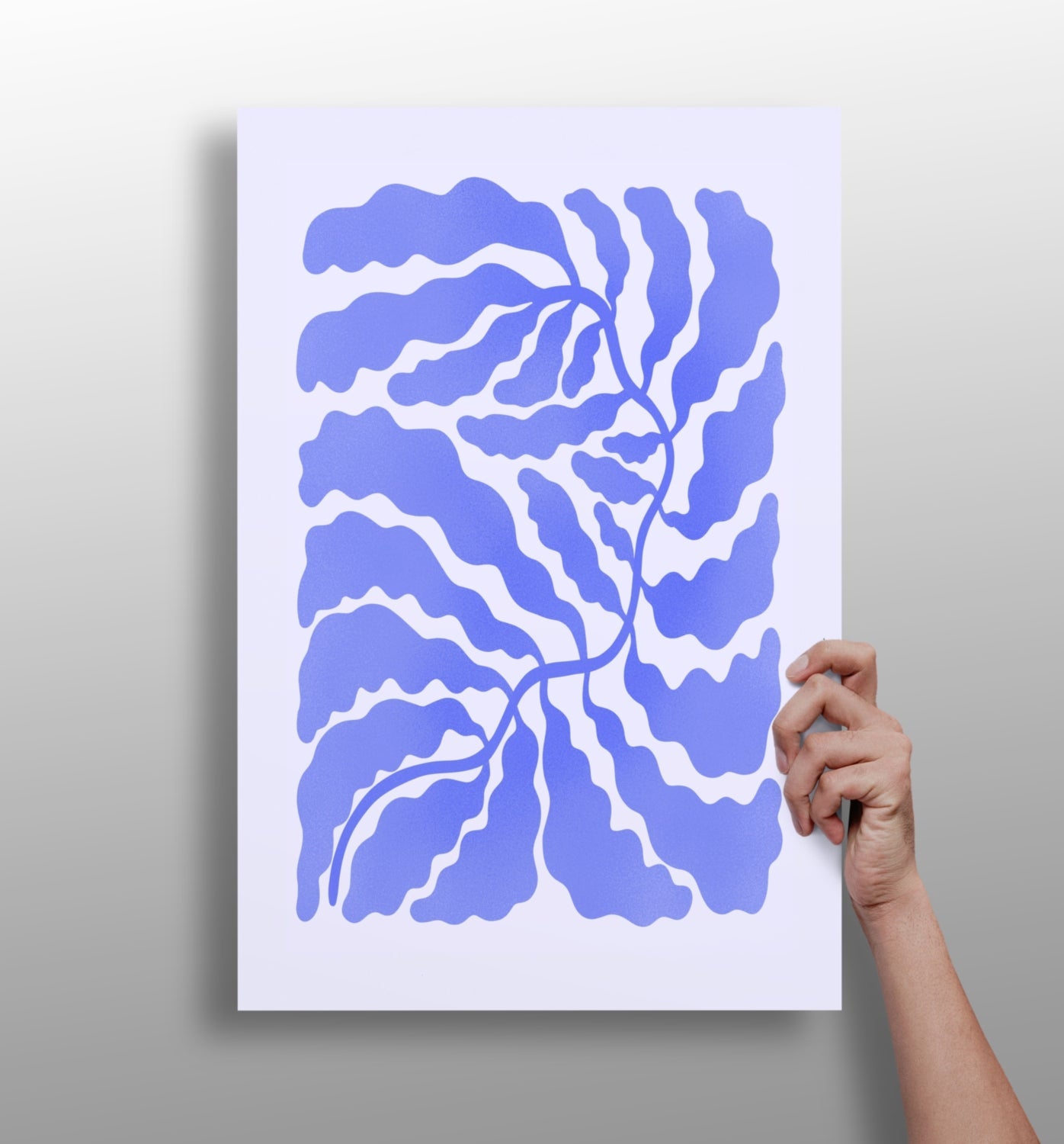 Abstract Flower metal wall art print